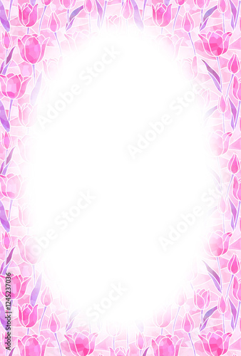 Wallpaper Mural チューリップのフレーム　E-1 Torontodigital.ca