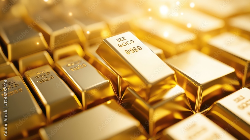 A shining vault door slightly open, revealing stacks of gold bars inside, symbolizing financial security and wealth. A shining vault door slightly open, revealing stacks of gold bars inside, symbolizing financial security and wealth.