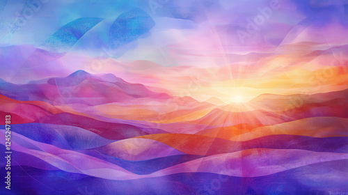 abstract colorful background with clouds