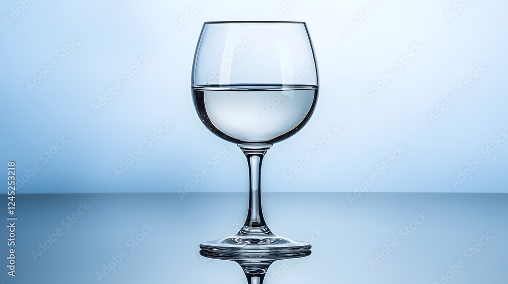 Elegant Minimalistic Wine Glass Reflection Elegant Minimalistic Wine Glass Reflection
