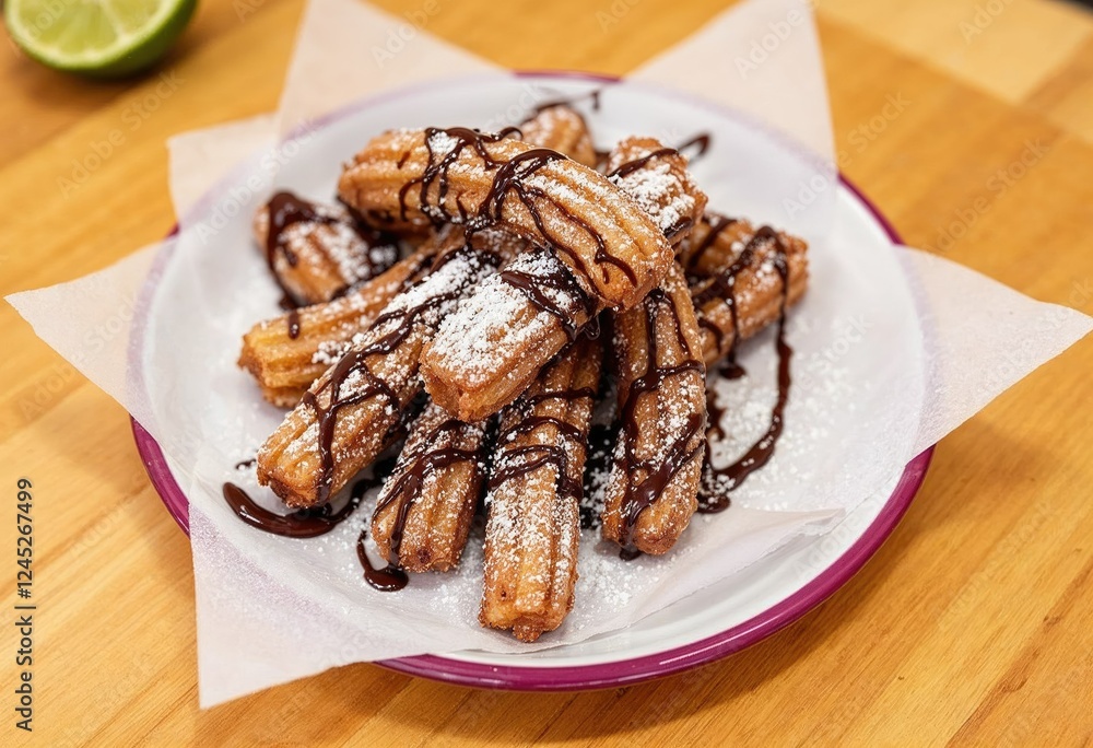 traditional mexican dessert churros with chocolate traditional mexican dessert churros with chocolate