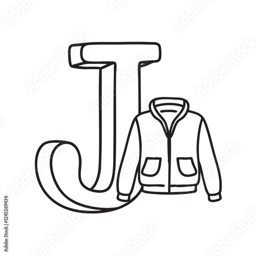 An illustration of Jumper with letter J beside it
