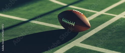 Football Field Game Ball, Sunny Day, Grass photo