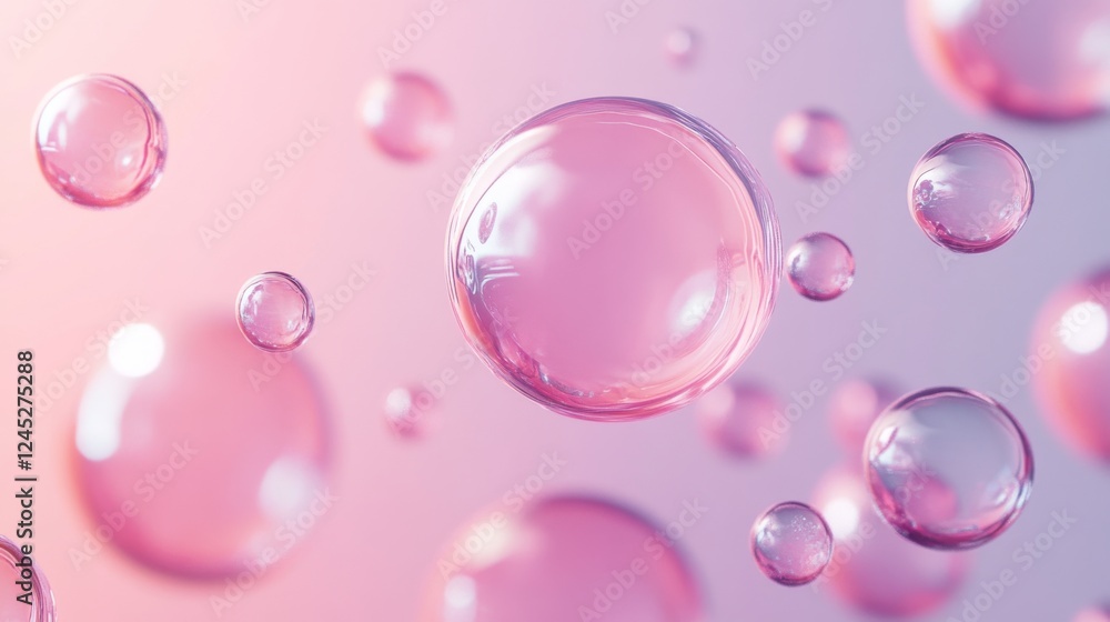 Delicate Pink Bubbles in Motion: A Stunning Visual Delicate Pink Bubbles in Motion: A Stunning Visual