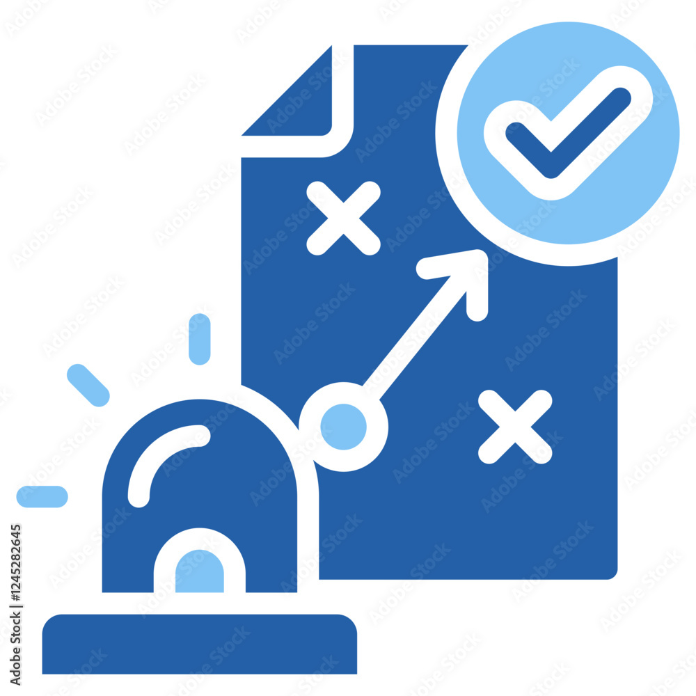 Fototapeta premium Emergency Plan Icon