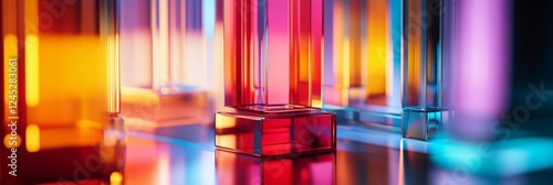 Abstract Geometric Shapes in Vibrant Colors - Stunning Visual Design