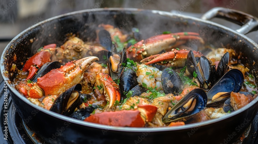 Savory Seafood Hot Pot with Crab and Shrimp Savory Seafood Hot Pot with Crab and Shrimp