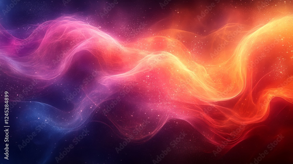 Cosmic Nebula Vibrant Galaxy Abstract Background Cosmic Nebula Vibrant Galaxy Abstract Background