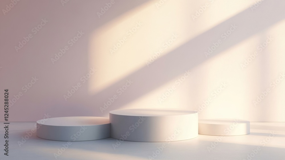 Elegant White Pedestal Display for Product Showcase Elegant White Pedestal Display for Product Showcase