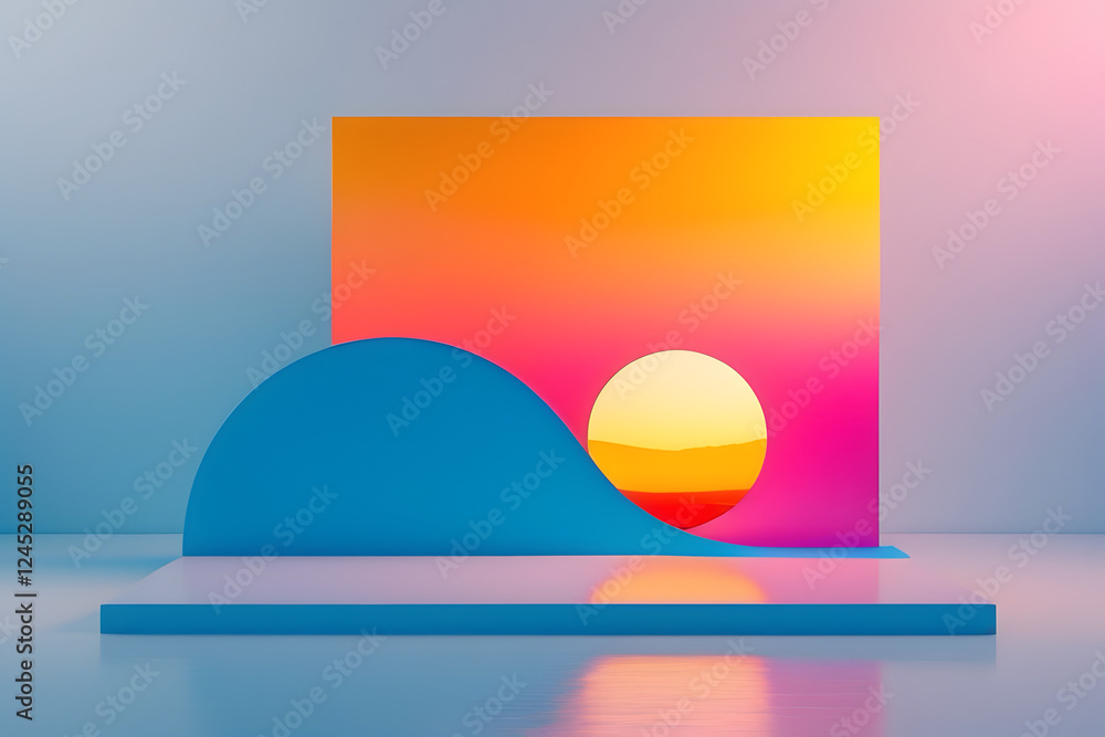 A vibrant and eclectic art piece with contemporary artistic flair, set against a clean and minimalist backdrop. 3D art. Soft. A vibrant and eclectic art piece with contemporary artistic flair, set against a clean and minimalist backdrop. 3D art. Soft.