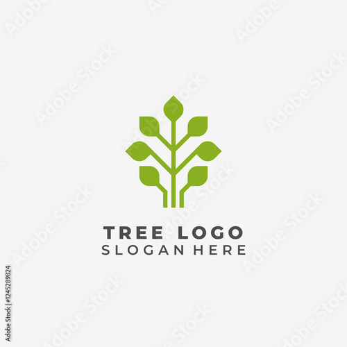 Creative tree logo design for eco-friendly businesses