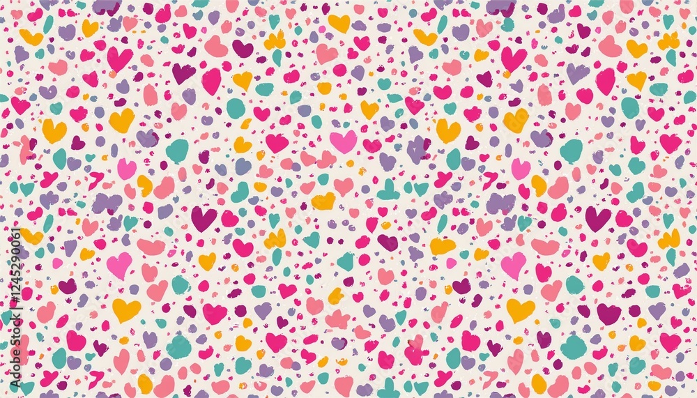 Cute heart confetti pattern background. Birthday decoration confetti, heart element cute seamless pattern. Childish color abstract decoration element background. Vector illustration. Cute heart confetti pattern background. Birthday decoration confetti, heart element cute seamless pattern. Childish color abstract decoration element background. Vector illustration.