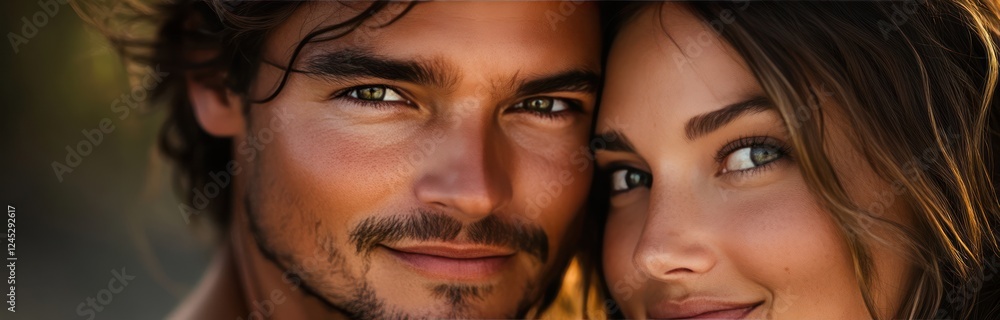 Emotional Bond: A Closeup of Two People's Expressions and Intimate Connection, Captured in a Natural Setting with Recognizable Symbols of Love Emotional Bond: A Closeup of Two People's Expressions and Intimate Connection, Captured in a Natural Setting with Recognizable Symbols of Love