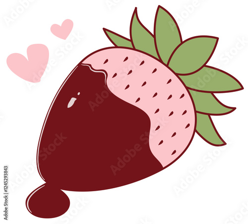 Adorable Valentine's chocolate strawberries