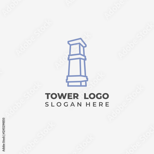 Islamic Tower Logo for Modern Design Needs