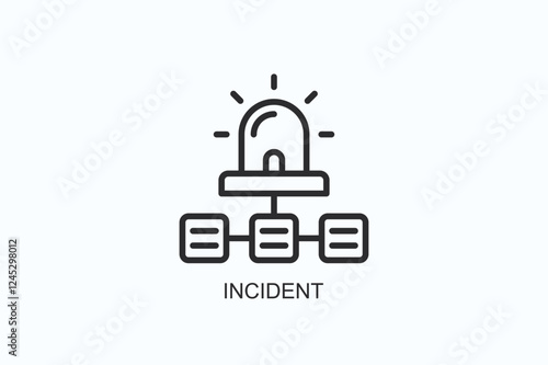 Incident Icon Or Logo Isolated Illustration