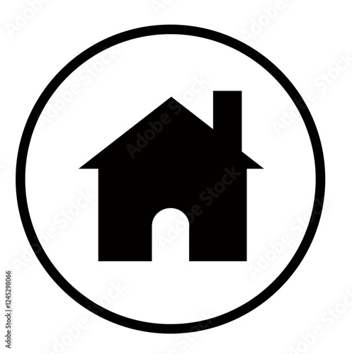 icon to inform home point or address