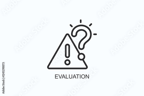 Evaluation Icon Or Logo Isolated Illustration