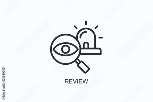 Review Icon Or Logo Isolated Illustration