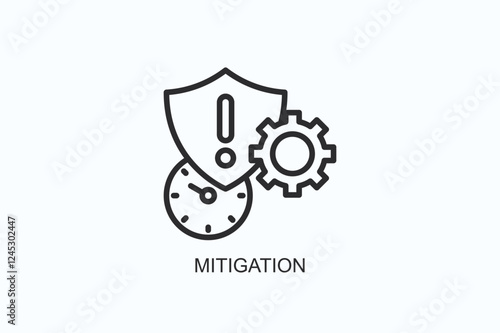 Mitigation Icon Or Logo Isolated Illustration