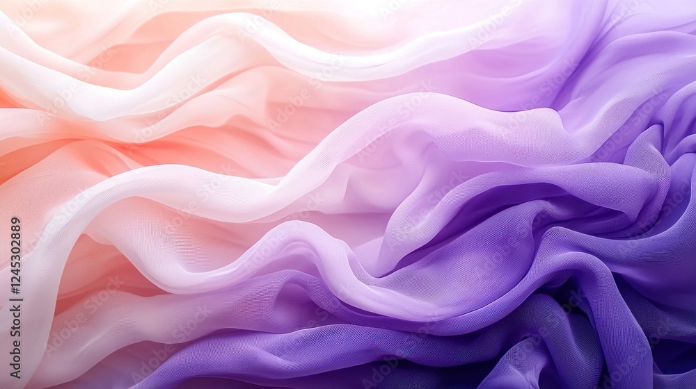 Obraz premium Subtle Gradient: A Symphony of Pastel Hues in Luxurious Fabric