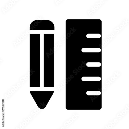 Ruler icon design template SVG