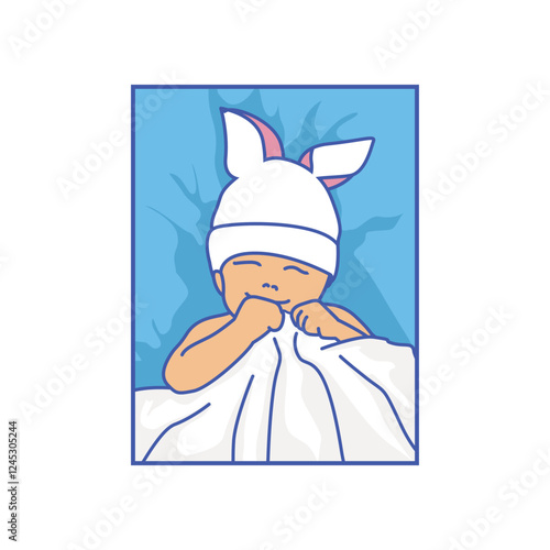 cute baby vector art