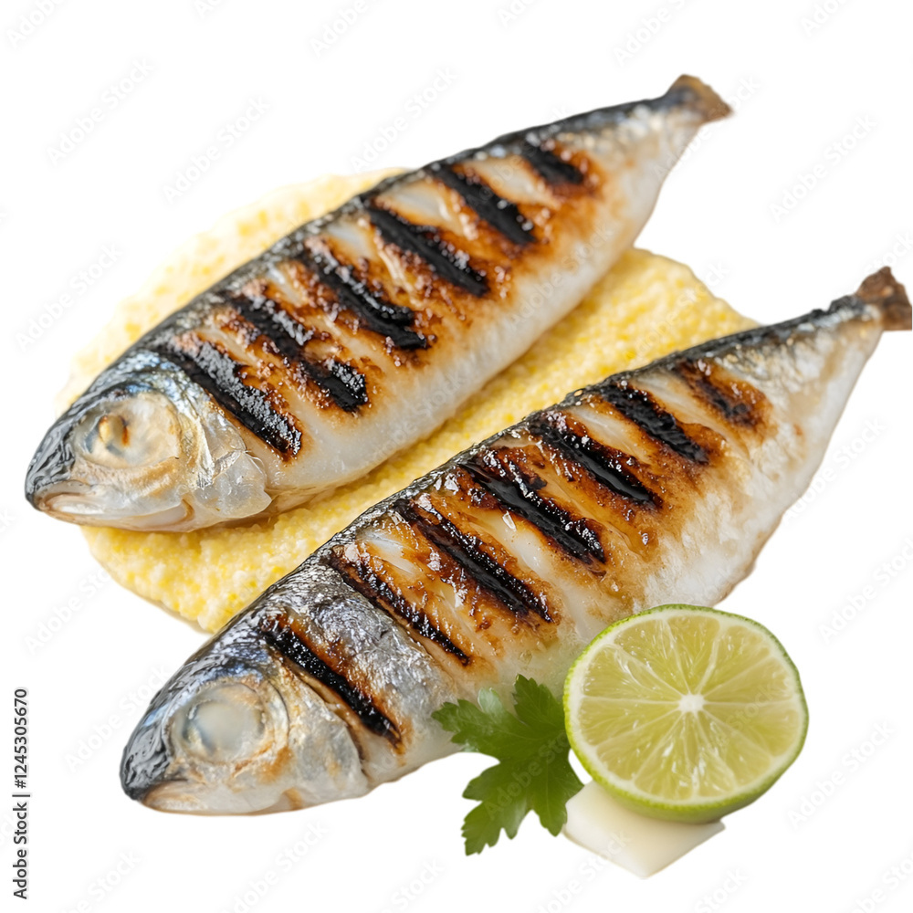 Grilled mackerel. fish Tasty and healthy food
Grilled mackerel. fish Tasty and healthy food