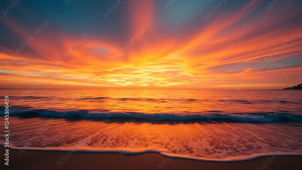 Obraz premium sunset over the sea