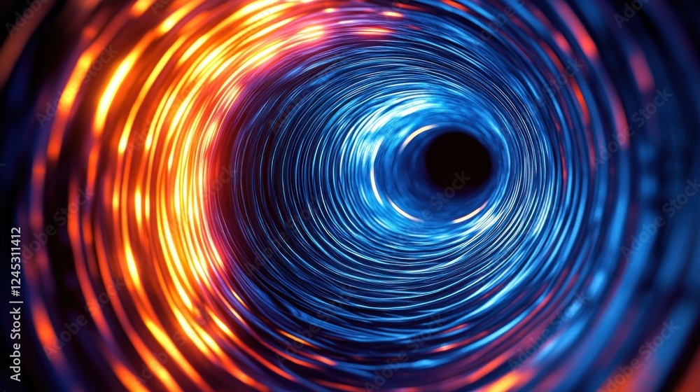 A futuristic 3D tunnel, glowing neon edges, infinite depth. A futuristic 3D tunnel, glowing neon edges, infinite depth.