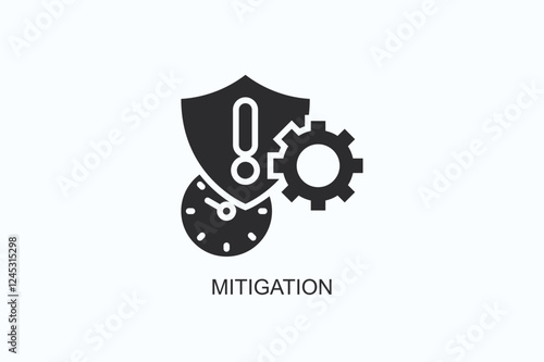 Mitigation Icon Or Logo Isolated Illustration