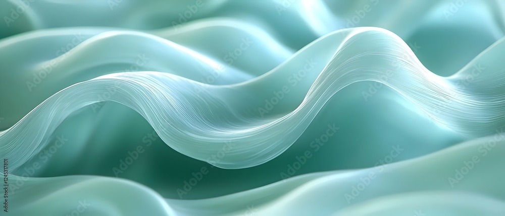 Abstract wavy patterns in soft hues of aqua, evoking a serene and fluid atmosphere. The smooth lines create a sense of tranquility and gentle movement. Abstract wavy patterns in soft hues of aqua, evoking a serene and fluid atmosphere. The smooth lines create a sense of tranquility and gentle movement.