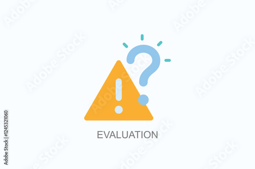 Evaluation Icon Or Logo Isolated Illustration