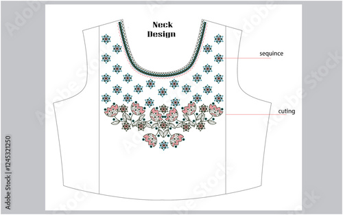 NECK DESIGN for girls with embroidery 