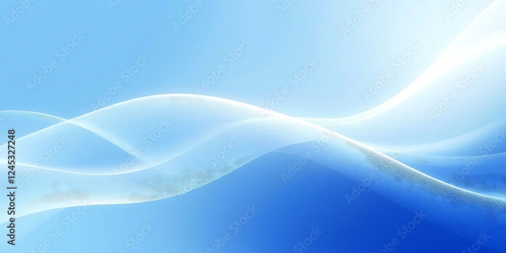 Obraz premium abstract blue wave background