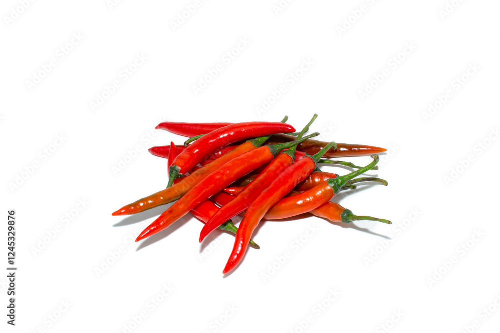 Red chili pepper isolated on white background. Chili hot pepper whole. Chili Clipping Path. Full depth of field. Red chili pepper isolated on white background. Chili hot pepper whole. Chili Clipping Path. Full depth of field.
