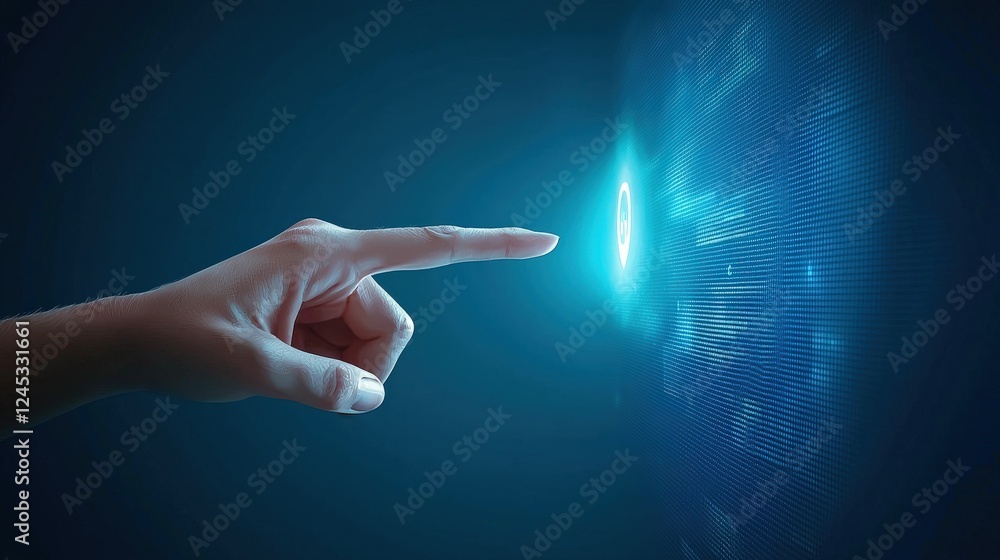 custom made wallpaper toronto digitalA conceptual image of a user clicking on a targeted ad.