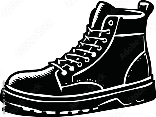 Wallpaper Mural Silhoutte Shoes Hight Vector Image And Illustration Torontodigital.ca