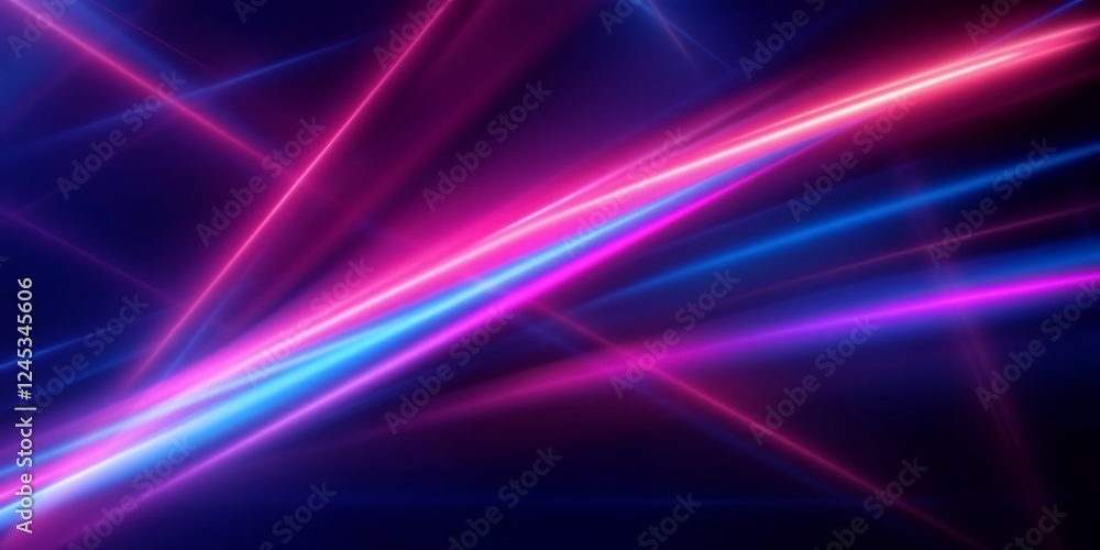 Abstract Pink and Blue Neon Light Streaks Background Abstract Pink and Blue Neon Light Streaks Background