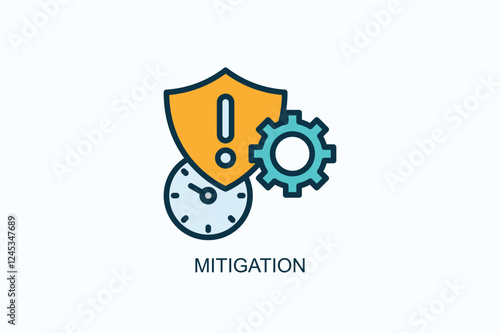 Mitigation Icon Or Logo Isolated Illustration