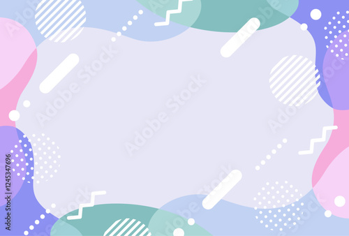 ポップなデザインのおしゃれ背景