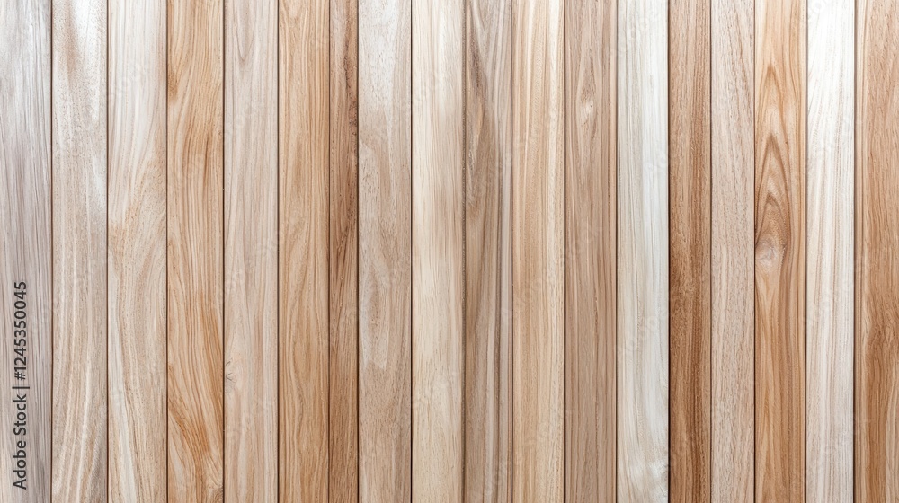 Fototapeta premium Light Brown Vertical Wooden Panel Background Texture