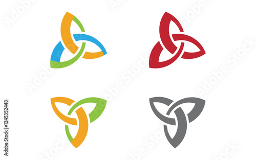 Business corporate abstract unity vector logo Template v.3