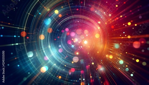 abstract background with glowing lights