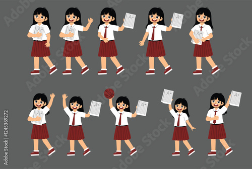 Elementary School Children Activity with uniform