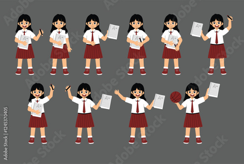 Elementary School Children Activity with uniform