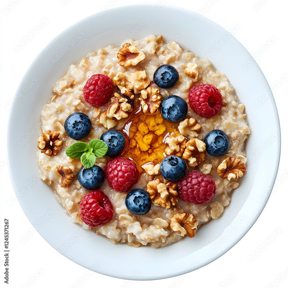 Oatmeal with berries & nuts Oatmeal with berries & nuts