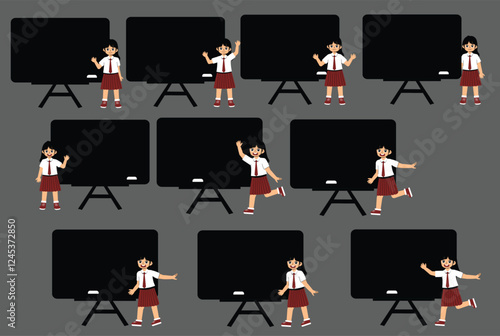 Elementary School Children Activity with uniform