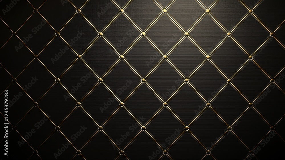 Fototapeta premium Elegant black gold diamond pattern background