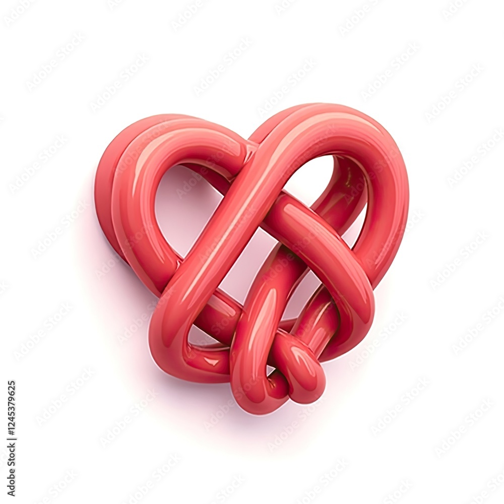 Naklejka premium An isometric depiction of hope heart icon